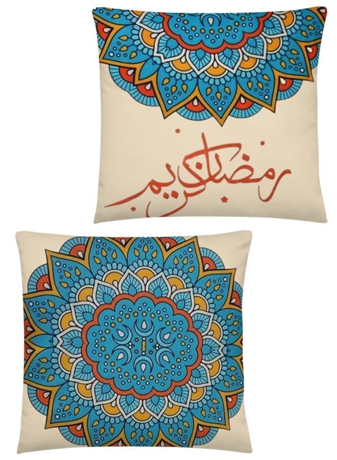 سنوز كوشن رمضان-تصميم رمضان اورينتال 45*45 سم,450 جرام,عبوه قطعه واحده - Image 3